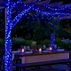 Гірлянда вулична 30 м 300 LED із сонячною батареєю чорний провід для декору приміщень та вулиці - зображення 3