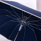 Классический зонт-трость полуавтомат 120см серый полиэстер 12 спиц для защиты от дождя и ветра - изображение 7