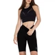Шорты-велосипедки в рубчик с пушапом TotalFit HW146 XS Черный (60399021) - изображение 1