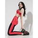 Лосины с юбкой Flash-skirt LG19 Totalfit XS Черно-малиновый (06399825) - изображение 2