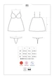 Пеньюар с трусиками Obsessive 810-BAB-1 babydoll & thong black L/XL SO7153 - изображение 7