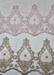 Комплект занавесок 180х110см на створку окон Firanka Damask 2шт розовый и коричневый (12_4ф) - изображение 4