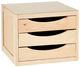 Organizer Kipit Mini 3 szuflady drewniany 29 x 30 x 39 cm (8430852829771) - obraz 1