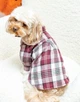 Рубашка для собак клетчатая Dogs Bomba весна марсала RUB-68 7р - изображение 2