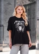 Жіноча Футболка Стаф Сіра Оверсайз Спортивна Staff Metal Oversize M (384660) - зображення 1