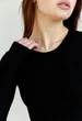 Боді Жіноче Стаф Чорне З Фігурним Вирізом Однотонне Staff Q Black M (384827) - зображення 3