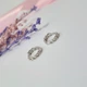 Серебряные серьги Кольца 10 мм без камней Цепочка серебро 925 пробы Родированное вс552р 1.46г - изображение 6