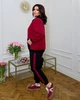 Женский костюм повседневный бордовый 50-52 р2336.143 - изображение 2