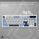 Клавіатура Ajazz AF98 Black USB-C Glacier Blue (AF98-GB) ( 12146 ) - зображення 8