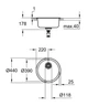 Мийка для кухні із нержавіючої сталі Grohe K200 (31720SD0) ( 27179 ) - изображение 3