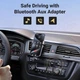 Bluetooth-адаптер Ugreen USB 2.0 Aux 3.5 мм CM309 Bluetooth 5.3 автомобільний приймач AUX Gray (35053) - зображення 4