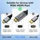 Кабель Conable Type-C to mini HDMI 4K@60Hz, 2K@120Hz, 1080P@120Hz, 1.8м black - изображение 6