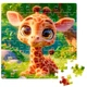Пазлы Vladi Toys De.tail Малый жираф 64 детали DT1234-13 - изображение 3