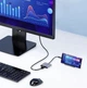 USB Type-C Хаб адаптер переходник концентратор для Windows MacBook OTG Android Розгалужувач Комутатор світч 3 в 1 HDTV HDMI USB 3.0 TypeC (PD) - зображення 6