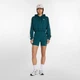Женское бирюзовое худи New Balance Interlock Full Zip 40 (L) (WJ61B759AAV) - изображение 4