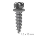 Міжкореневий мікроімплант PSM quattro BH mini Screw 1.5x13mm sterile - изображение 1