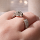 Кольцо в стиле Cartier Panthere Diamond Silver (размер регулируемый) - изображение 2