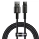 Кабель Baseus USB to Type‑C (CAWJ000001), 100W, 1 м, PD, QC, 480 Мбіт/с, передача даних / зарядка, підвищеної міцності, чорний - зображення 1