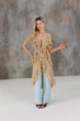 Блузка з воланами довга ART KNIT карамель, M 044126 - зображення 7