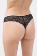 Женские трусы-бразилиана декорированы кружевом Giulia (L5128B-M) L Black-Черный, комфортные трусики из микрофибры, повседневное белье - изображение 4