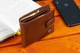 Стильне шкіряне чоловіче портмоне ST Leather В103 Коричневий - зображення 5