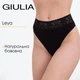 Женские хлопковые трусы бразилиана с кружевом Giulia Leya 2228/61 XL Black, комфортные хлопковые трусики, повседневное нижнее белье - изображение 1