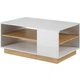 Стол журнальный Perfect Home Арко / Arco 100 Белый глянец/дуб грандсон (PFH-091035) - изображение 1