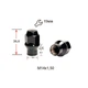 Гайка колісна A411448 ВА ЕТ Cr M14X1,50 Чорний Хром висота 36,6 мм Конус з носиком (D=15,5мм), закр., ключ 19мм - зображення 1