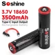 Аккумулятор 18650 Li-Ion Soshine 18650USB-3.7-3500, USB-C, 3500mAh, 5A, 4.2/3.7/2.8V - изображение 6