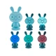 Нічник Kite Світильник LED з акумулятором Bunny, блакитний (K24-490-1-3) - зображення 4
