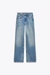 ZARA жіночі широкі джинси блакитного кольру MID-RISE WIDE-LEG TRF / Розмір 32 - изображение 1