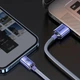 Кабель Baseus Crystal Shine Series USB to Lightning 2.4A 1.2м (CAJY000005) Purple - зображення 7