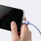 Кабель Baseus Crystal Shine Series USB to Lightning 2.4A 1.2м (CAJY000005) Purple - зображення 8