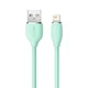 Кабель Baseus Jelly Liquid Silica Gel USB to Lightning 2.4A 2м (CAGD000106) Green - зображення 4