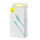 Кабель Baseus Jelly Liquid Silica Gel USB to Lightning 2.4A 2м (CAGD000106) Green - зображення 9