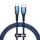 Кабель Baseus Glimmer Series Fast Charging Data Cable USB to Type-C 100W 20V 5A 1м (CADH000403) Blue - изображение 1
