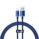 Кабель Baseus Crystal Shine Series USB to Lightning 2.4A 1.2м (CAJY000003) Blue - зображення 1