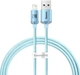 Кабель Baseus Crystal Shine Series USB to Lightning 2.4A 1.2м (CAJY001103) Sky Blue - зображення 1