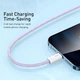 Кабель Baseus Dynamic Series Fast Charging USB to Lightning 2.4A 1м (CALD000405) Purple - изображение 11