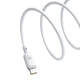 Кабель Baseus Silky Series Fast Charging Data Cable Type-C to Type-C 100W 20V 5A 2м (P10377704213-01) White - зображення 4