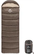 Спальник з капюшоном Naturehike U350 NH20MSD07, (1°C), лівий, коричневий - зображення 1