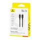 Кабель Baseus Silky Series Fast Charging Data Cable Type-C to Type-C 100W 20V 5A 1м (P10377704113-00) Black - зображення 5