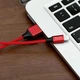 Кабель Baseus Yiven Cable USB to Lightning 1.8м 2A (CALYW-A09) Red - зображення 8
