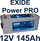 Грузовой необслуживаемый аккумулятор EXIDE Power PRO EF1453 145Ah-12v - изображение 1