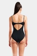 Купальник жіночий Arena CLIP BACK SWIMSUIT SOLID B 010651-510 44 Чорний - изображение 3