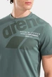Чоловіча футболка Arena LOGO T-SHIRT 011000-600 L Хакі - изображение 4