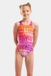 Купальник для дівчаток Arena MULTI COLOURS SWIMSUIT V BACK 009007-908 8 128 см Фіолетовий - зображення 1