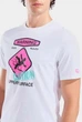 Чоловіча футболка Arena SLIPPERY SURFACE PRINT T-SHIR 011332-100 M Білий - изображение 3