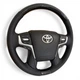 Руль для Toyota Land Cruiser 200, Prado 150. Без подогрева. В стиле рестайлинга. Рояльный лак. - изображение 3