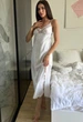 Пеньюар длинный из шелка Armani шампань, размер S 42-44 - изображение 1